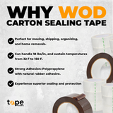Packing Tape with Acrylic Adhesive | CST20WBA (110 yd, 2.0 Mil)