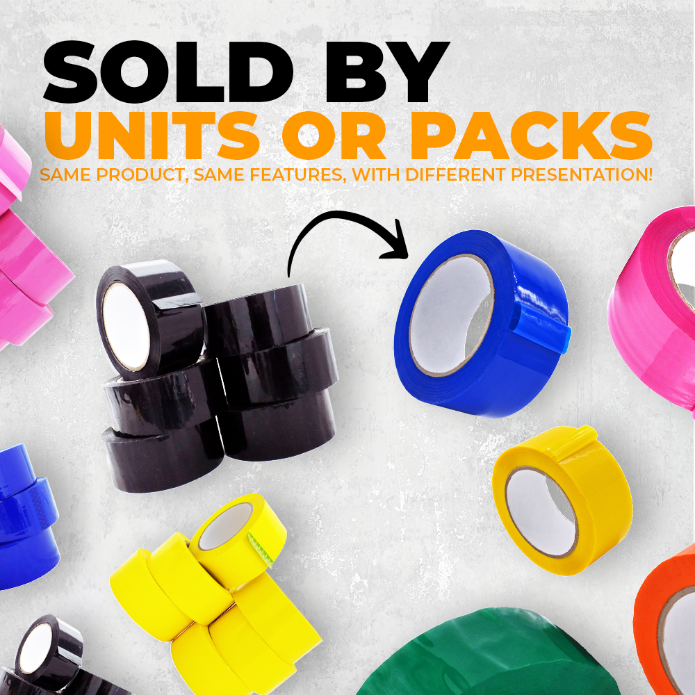 Colored Packing Tape, Water-Based Adhesive | CSTC20WBA (110 yd, 2 Mil)