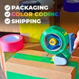 Colored Packing Tape, Water-Based Adhesive | CSTC20WBA (110 yd, 2 Mil)