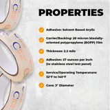 Ultra Clear Packaging Tape | CST22CC (55 or 110yd, 2.2 Mil)
