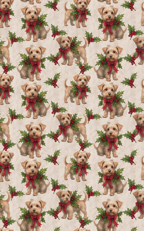 Mistletoe Moments - Dandie Dinmont Terrier Wrapping Paper