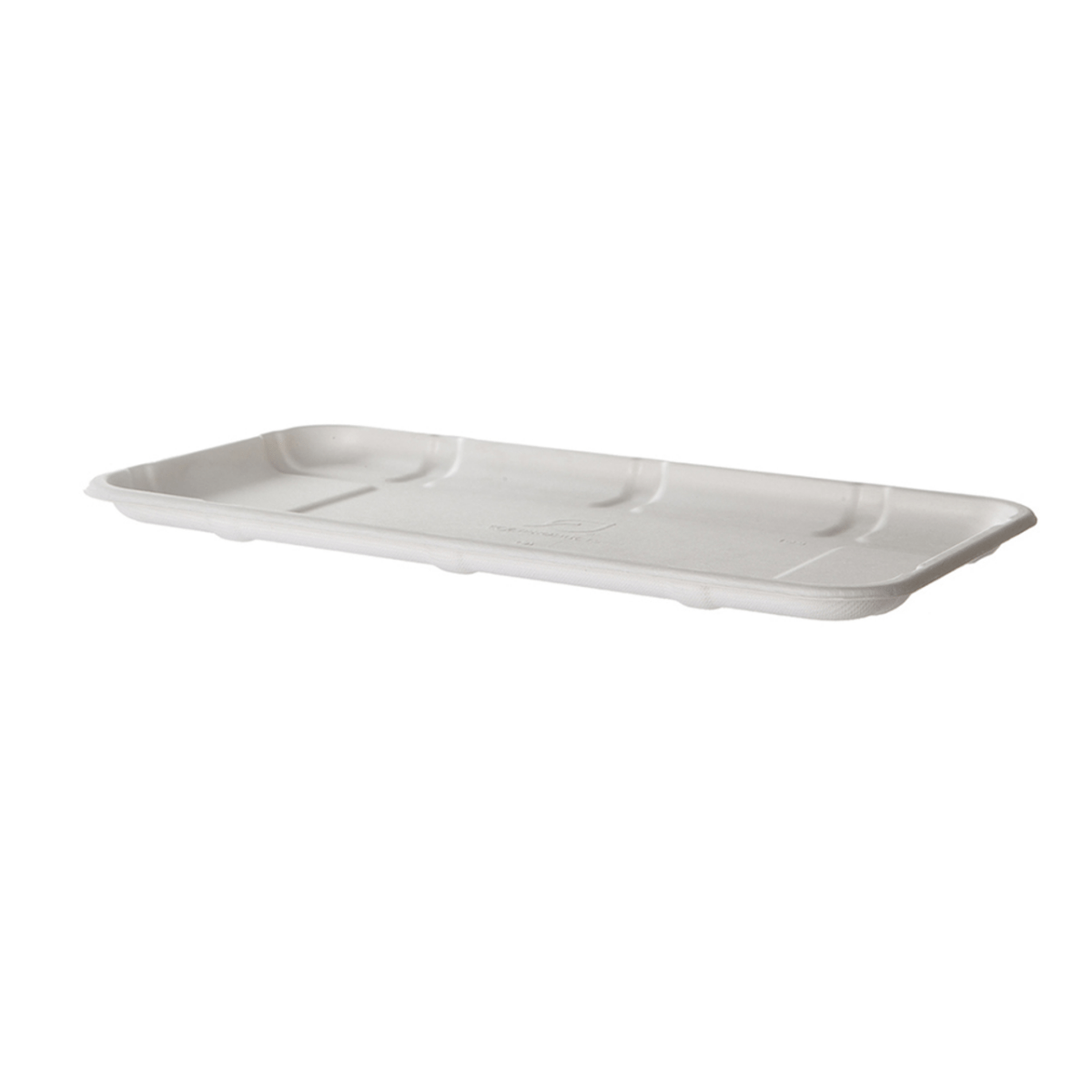 Eco-Products Vanguard Sugarcane Meat & Produce Tray 11.02 x 6.02 x 0.56, No Added PFAS (QTY 300), SKU EP-MP10SNFA