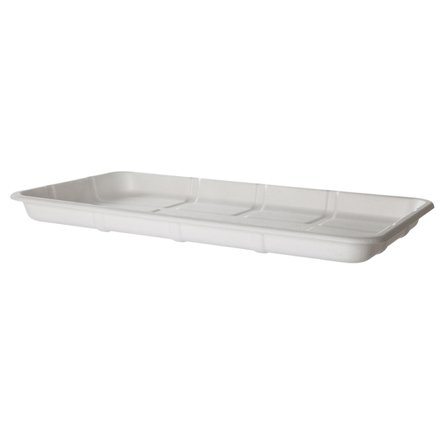[OOS Until August 2026] GreenStripe Vanguard Renewable & Compostable Lined Molded Fiber Meat & Produce Trays, 14.75 x 8.25 x 1.06in, 25S (QTY:200)