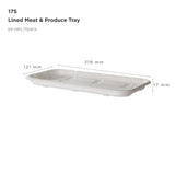 Eco-Products GreenStripe Vanguard 17S Lined Molded Fiber Meat and Produce Tray 8.57 x 4.77in Compostable (QTY 600), SKU EP-MPL17SNFA