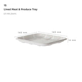 GreenStripe Vanguard Renewable & Compostable Lined Molded Fiber Meat & Produce Trays, 5.52 x 5.52 x 0.56in, 1S (QTY:600)