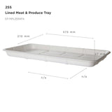 [OOS Until August 2026] GreenStripe Vanguard Renewable & Compostable Lined Molded Fiber Meat & Produce Trays, 14.75 x 8.25 x 1.06in, 25S (QTY:200)