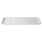 GreenStripe Vanguard Renewable & Compostable Lined Molded Fiber Meat & Produce Trays, 14.75" x 5.75" x 0.625"in, 7S (QTY:400)