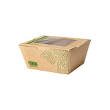 GreenStripe Renewable & Compostable 26oz Windowed Food Box #1, FSC Mix Credit SA-COC-013255 (QTY:200)