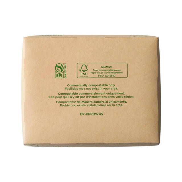 GreenStripe Renewable & Compostable 66oz Windowed Food Box #3, FSC Mix Credit SA-COC-013255 (QTY:200)