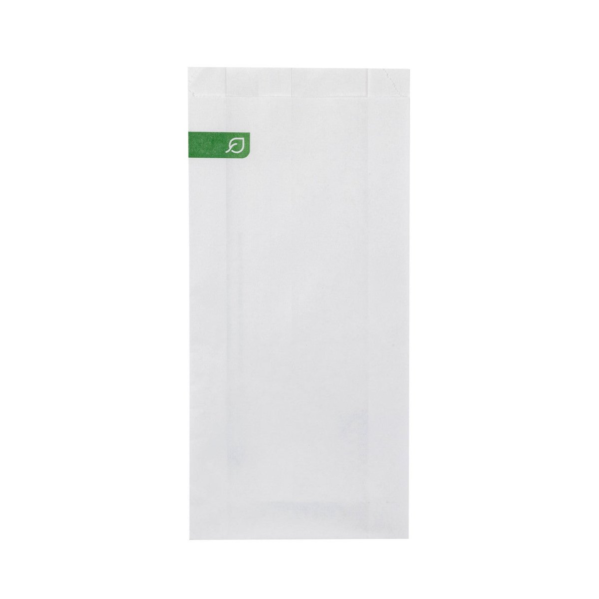 Eco-Products GreenStripe 1# Pinch Bottom Bakery Bag 4 x 8 in White Compostable Food Bag (QTY 1000), SKU EP-SLVBAG48