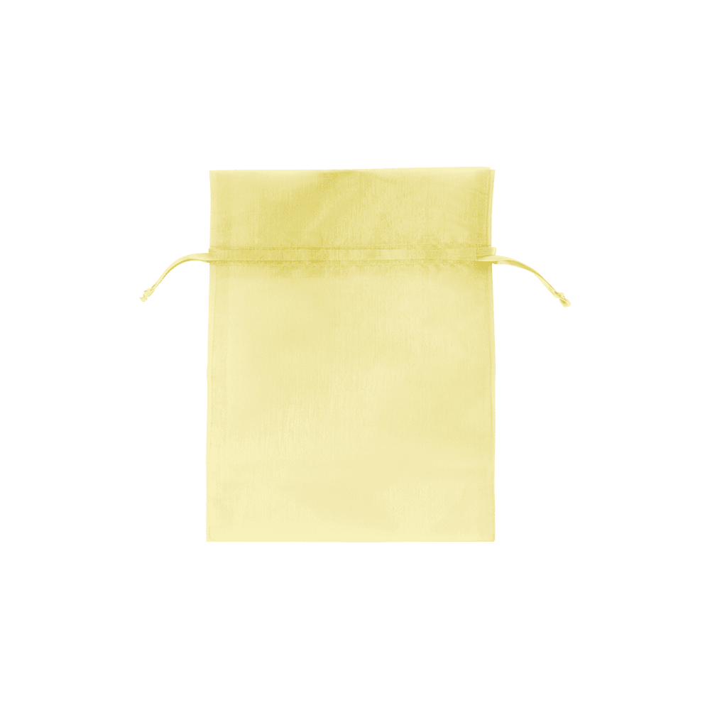 Yellow - Flat Organza Bag - 3 x 4"