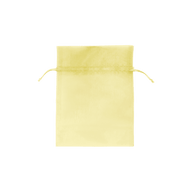 Yellow - Flat Organza Bag - 3 x 4"