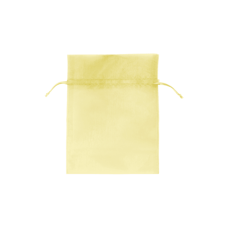 Yellow - Flat Organza Bag - 3 x 4"