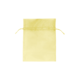 Yellow - Flat Organza Bag - 5 x 7"