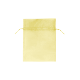 Yellow - Flat Organza Bag - 5 x 7"