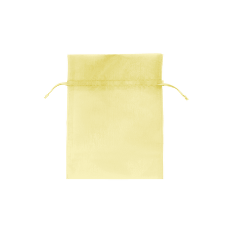Yellow - Flat Organza Bag - 5 x 7"
