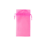 Hot Pink - Flat Organza Bag - 6 x 10"