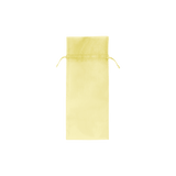 Yellow - Flat Organza Wine Bag -  6-1/2 x 15"