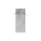 Silver - Flat Organza Wine Bag -  6-1/2 x 15"