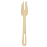 World Centric Bamboo Forks 6.7in Wrapped Compostable FSC Certified Cutlery (QTY 750), SKU FO-BB-I