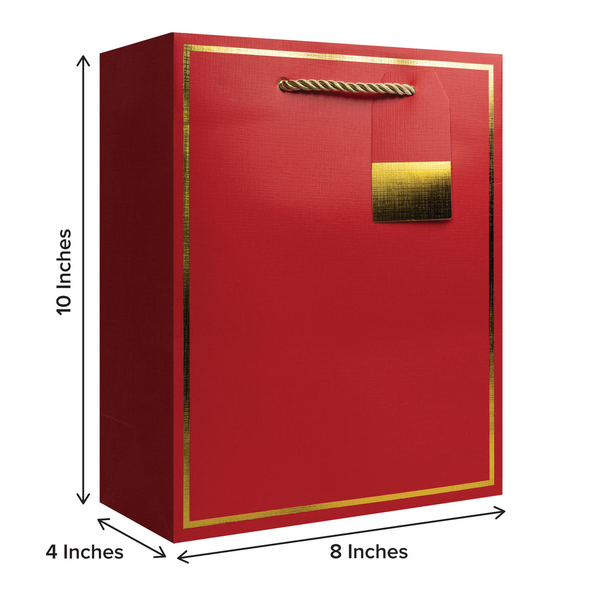 Red with Gold Frame Gift Bag - GBM0915.1b.jpg