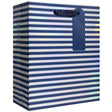 Navy Pearl Stripe Gift Bag - GBM206.1a.jpg