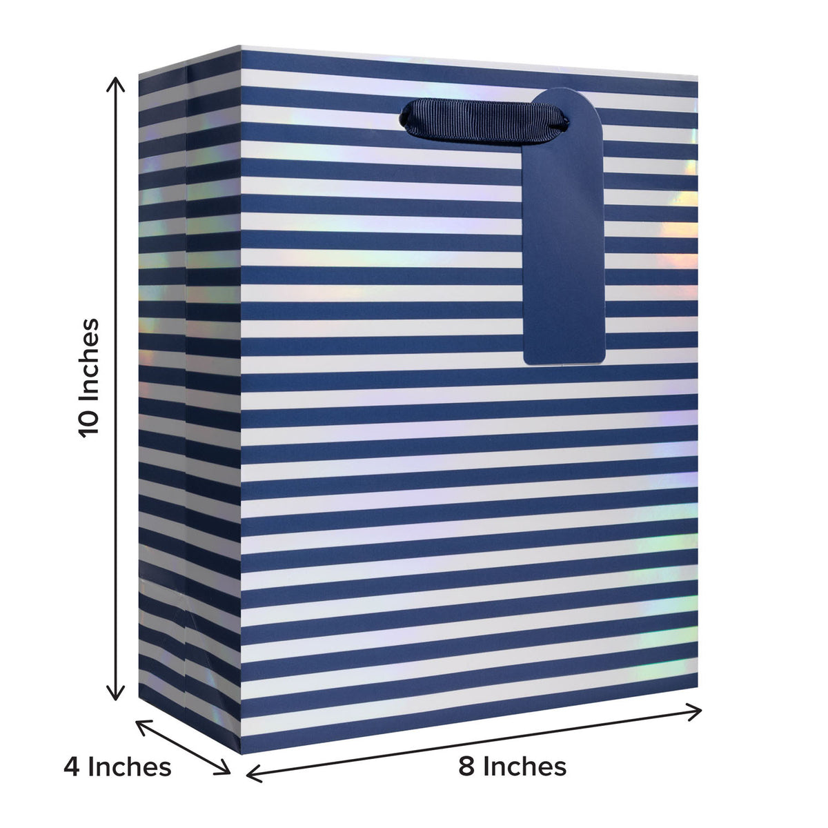 Navy Pearl Stripe Gift Bag - GBM206.1b.jpg