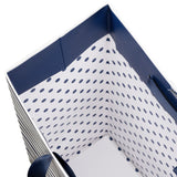 Navy Pearl Stripe Gift Bag - GBM206.1d.jpg