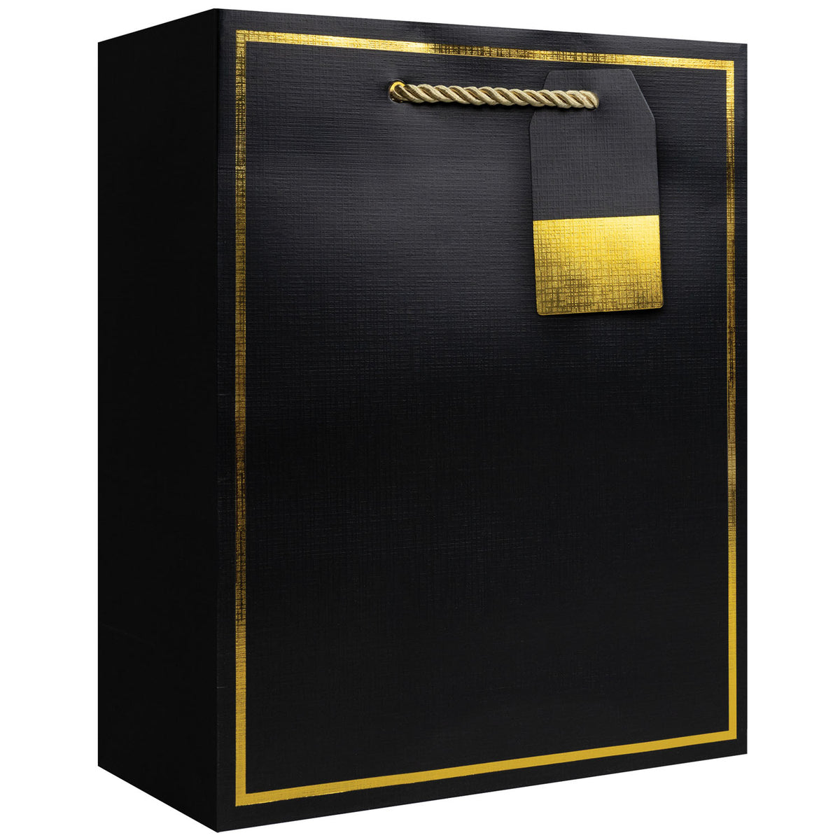 Black with Gold Frame Gift Bag - GBM2115.1a.jpg