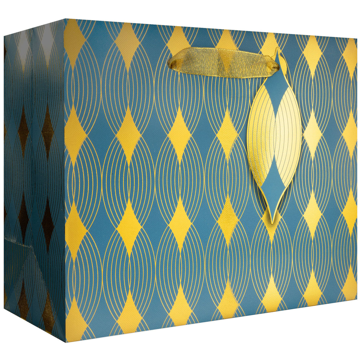 Gilded Geo Gold Gift Bag - GBM268.1a.jpg
