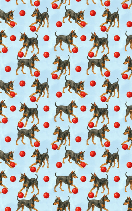 Holiday Vigil, Heart Aglow - Pinscher Wrapping Paper