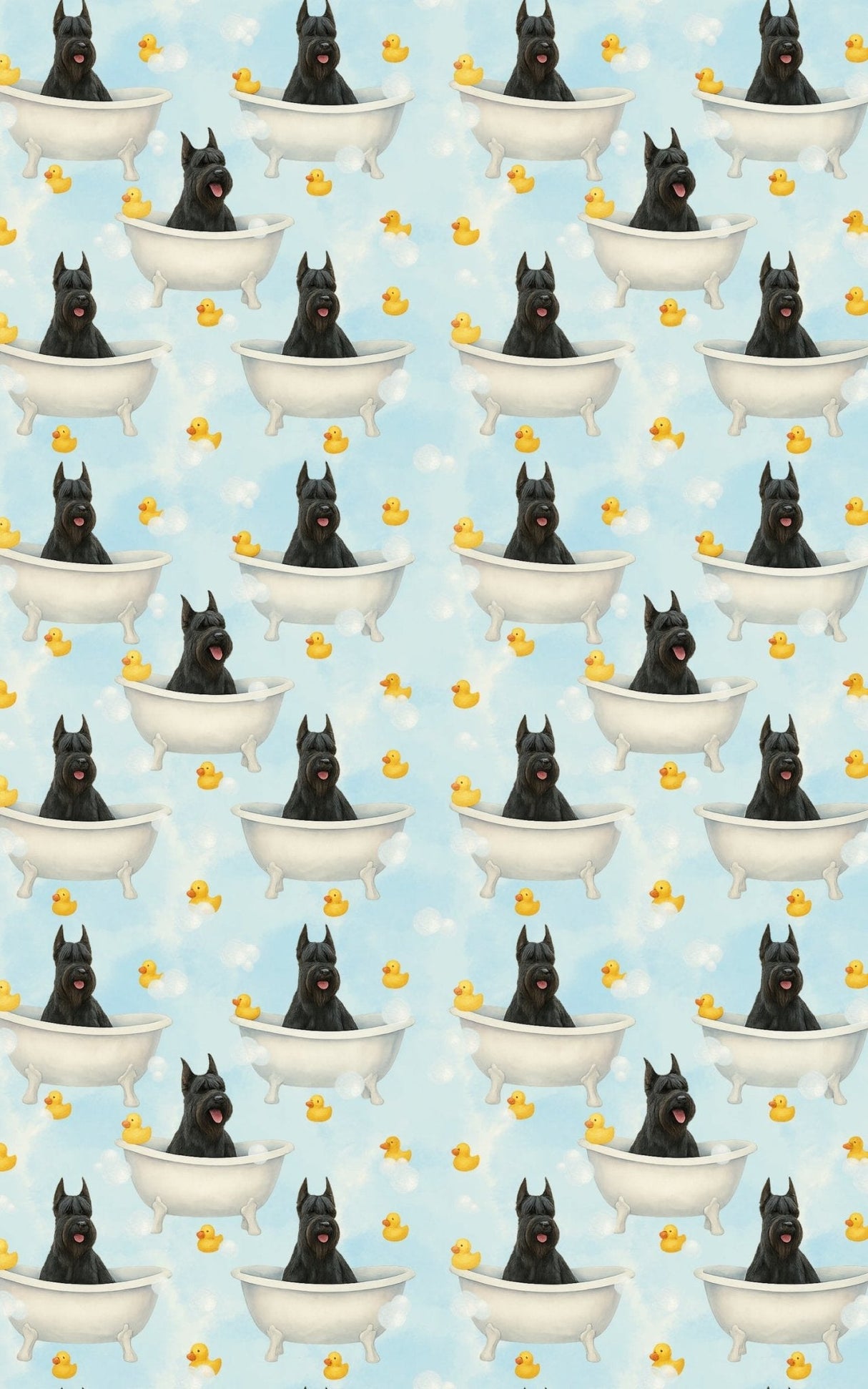 Rubber Ducky Giant Schnauzer Splash