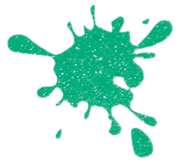 Glitter Green Screen Print