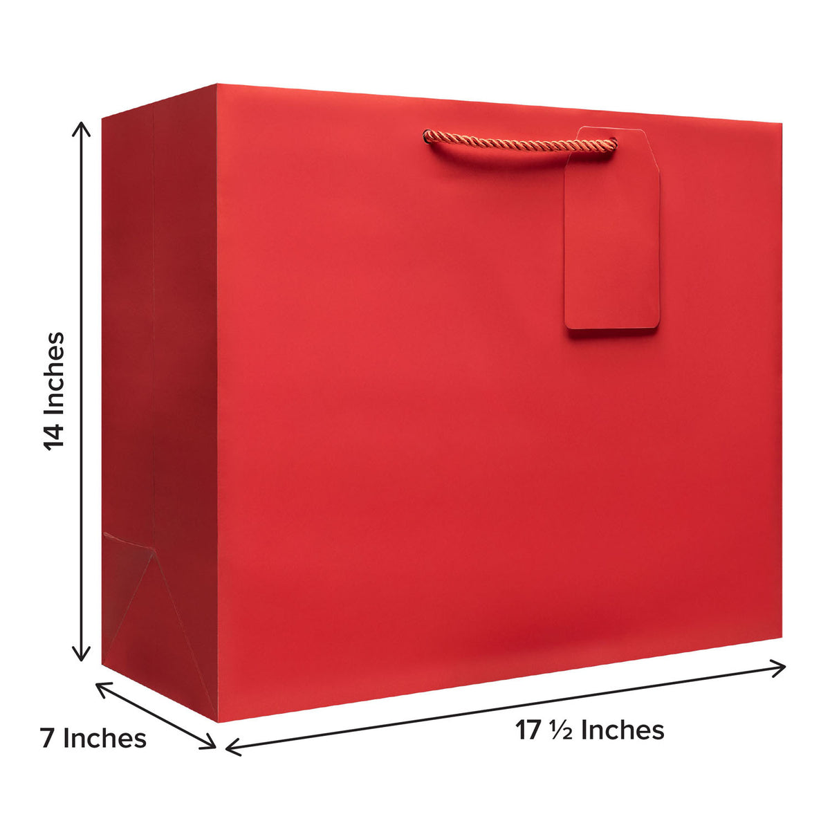 Matte Red - Gift Bag w/Tag — additional view b