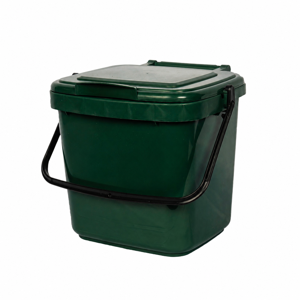 EcoSafe 2.5-Gallon Kitchen Caddy, Eco-Friendly Compost Container, Small Food Waste Bin for Food Scraps and Trash (QTY 1), SKU KCGRN