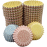 Knack Design Assorted Colors: Red/ Yellow/ Blue - Grease Proof Candy Cups - 3/4 (Dia) x 5/8" (H)