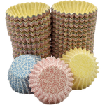 Knack Design Assorted Colors: Red/ Yellow/ Blue - Grease Proof Candy Cups - 3/4 (Dia) x 5/8" (H)