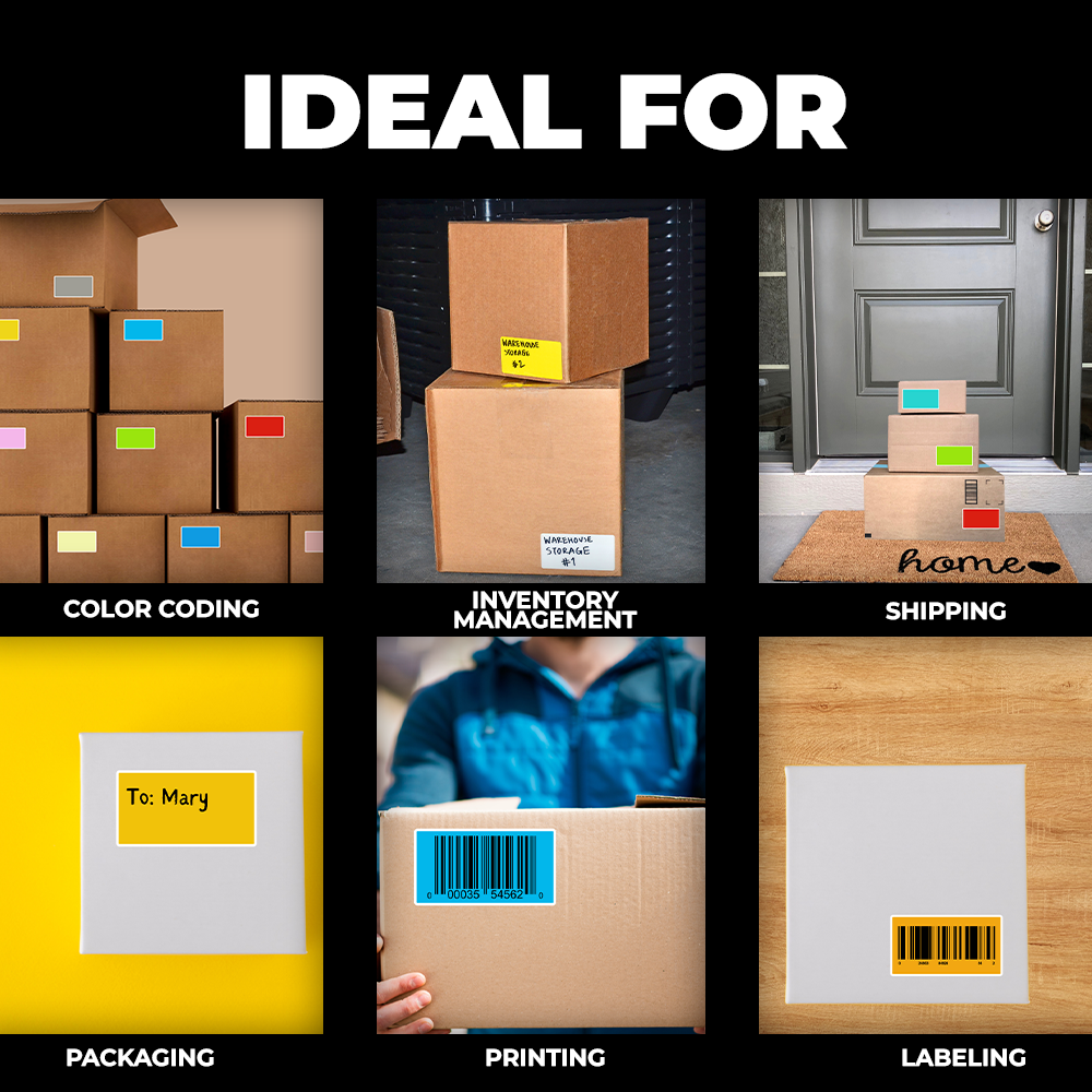 4" x 6" Direct Thermal Labels - 250 Stickers | LB-DTT (Made in USA)
