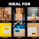 4" x 6" Direct Thermal Labels - 250 Stickers | LB-DTT (Made in USA)