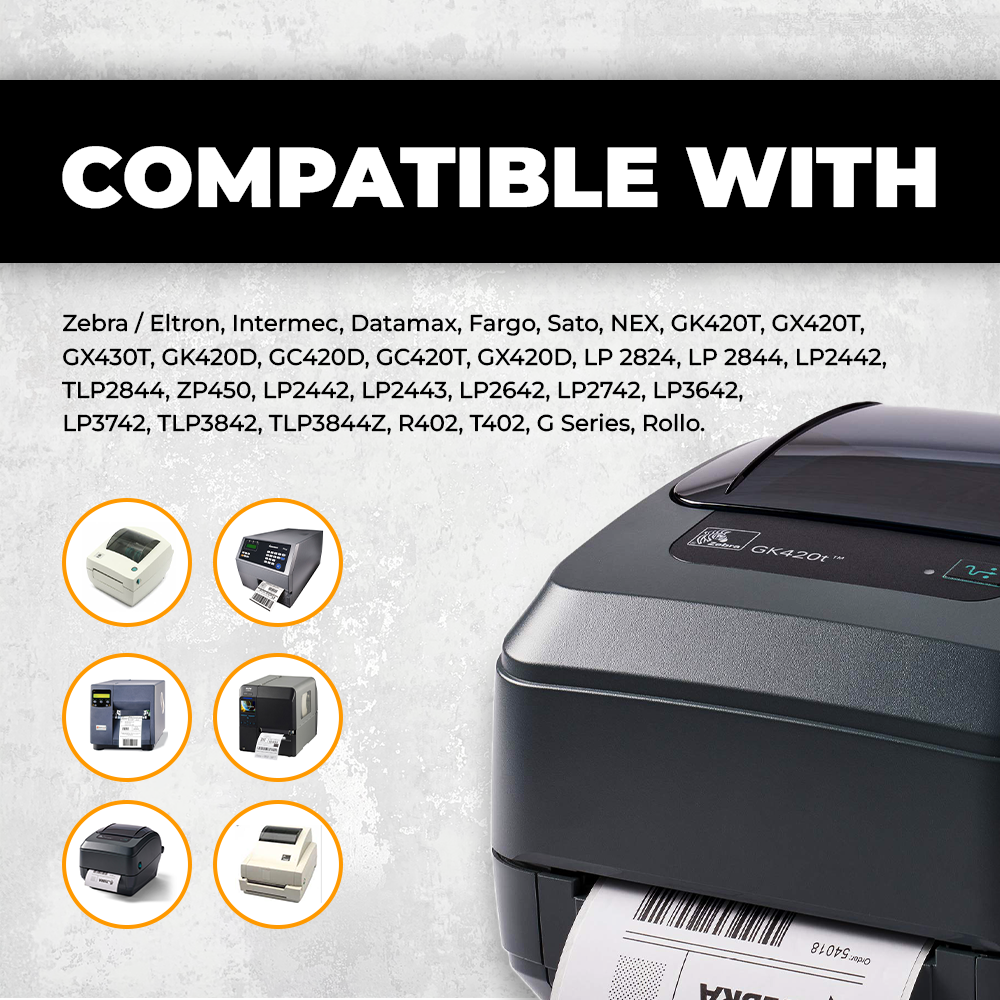 4" x 2" Direct Thermal Labels - 750 Stickers | LB-DTT (Made in USA)