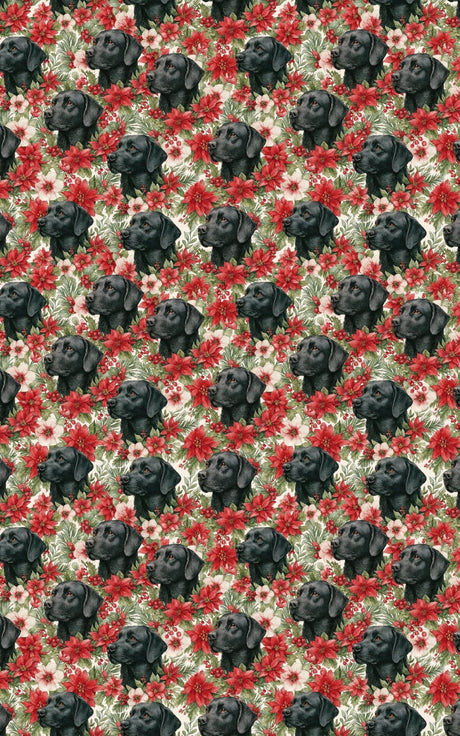 The Mistletoe Watcher - Labrador Retriever Wrapping Paper