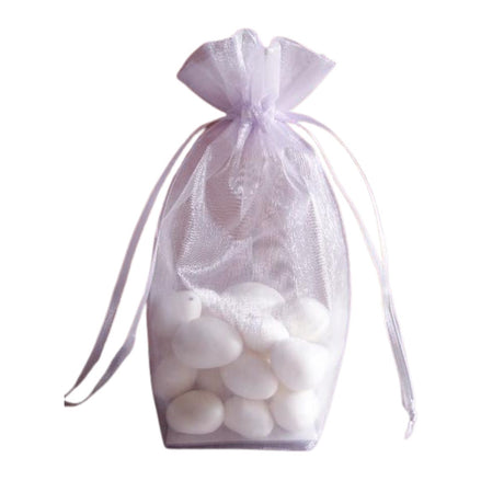 Lavender - Cardboard Bottom Organza Bag - 4-1/2 x 6"
