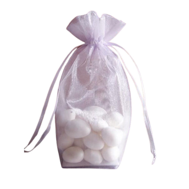 Lavender - Cardboard Bottom Organza Bag - 4-1/2 x 6"