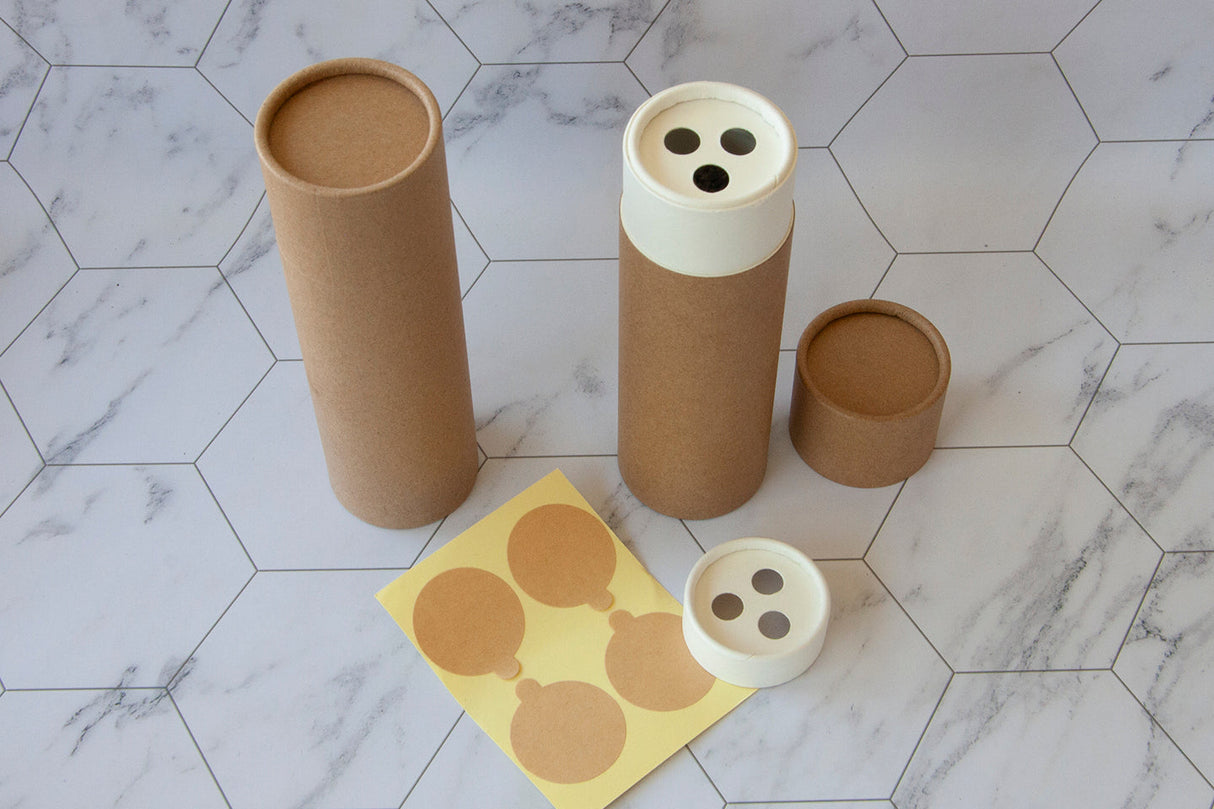 4 ounce / 115 g Paper Shaker Tube Large Holes