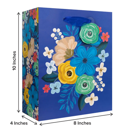 Floral Delight Blue - Gift Bag — additional view b