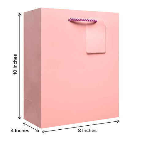 Matte Pastel Pink - Gift Bag w/Tag — additional view b