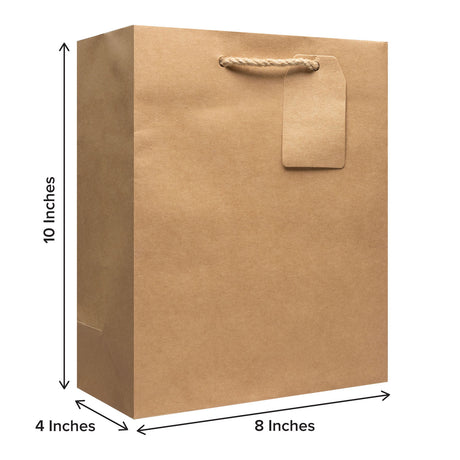 Kraft Matte - Gift Bag w/Tag — additional view b