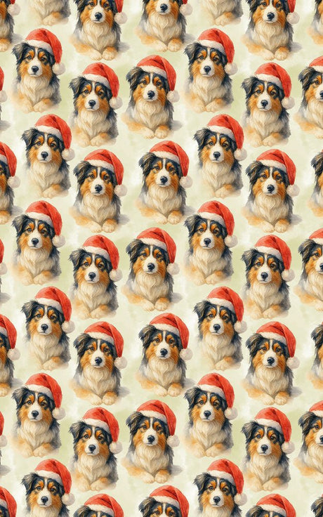 Little Herder, Big Cheer - Miniature American Shepherd Wrapping Paper