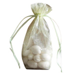 Mint - Cardboard Bottom Organza Bag - 4-1/2 x 6"