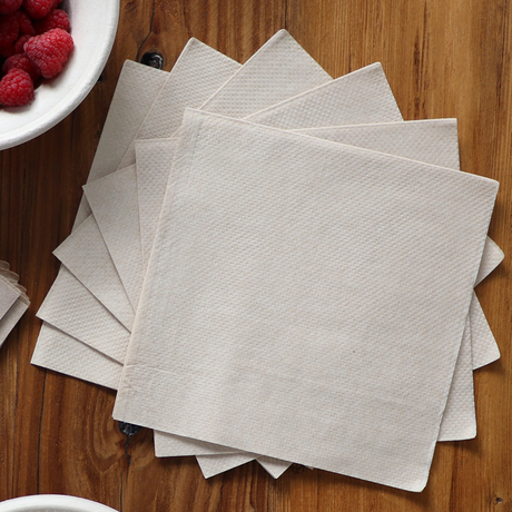 World Centric 6.5x6.5" 2-Ply Square Lunch Napkins Recycled Paper (QTY 4500), SKU NP-SC-LN